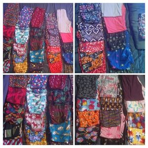 Colorful Lularoe Patterned Leggings Collection